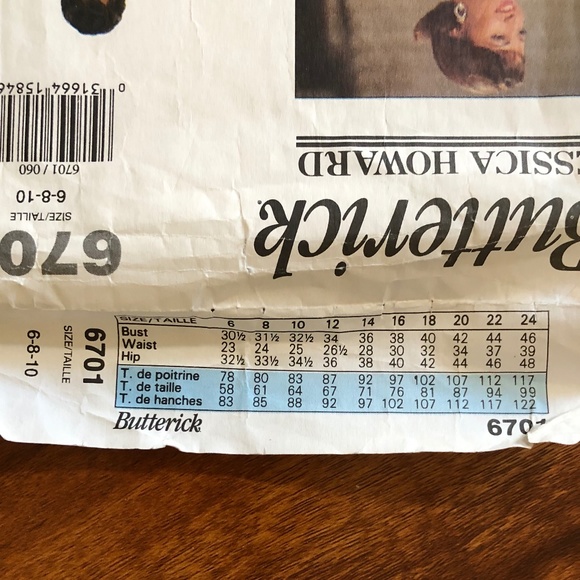 Butterick 6701 Jessica Howard Evening wear sewing pattern - Picture 2 of 4